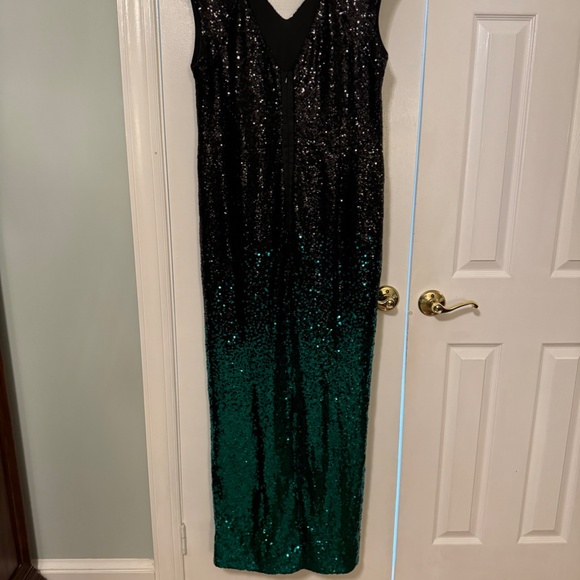 Gorgeous Evening Gown - Black to Green Ombre - Picture 4 of 11